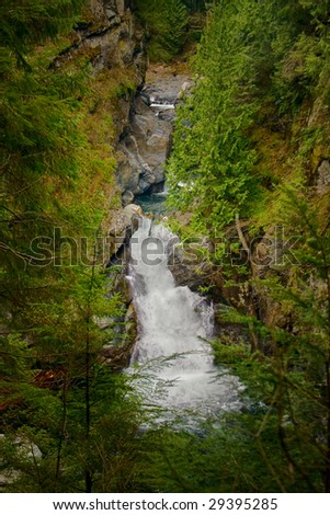Twin Falls in the Olallie State Park, in the Mt. Baker-Snoqualmie National Forest in Washington.