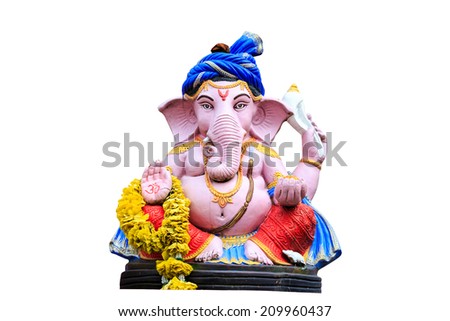 Ganesh statue in Nakornnayok province of thailand Ganesh statue in Nakornnayok province of thailand