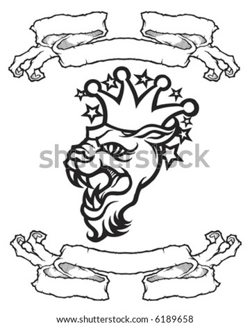 stock vector : Tattoo Banner Group