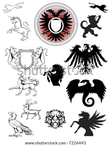 ornate crest emblems