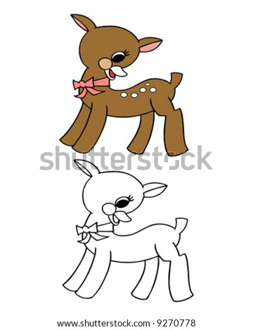 Cartoon Images Of Deer. stock vector : cartoon deer