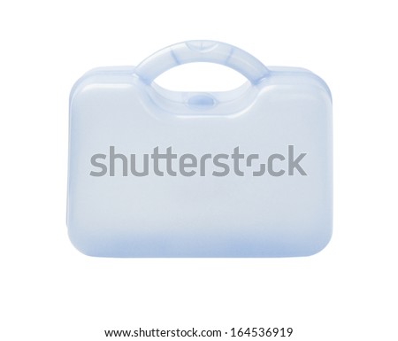 Plastic Storage Container On White Background