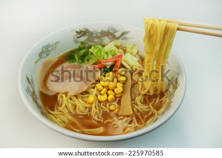 Japanese noodles, Miso-flavored ramen