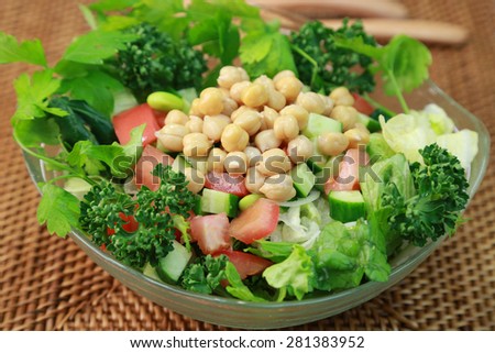 Salad of the chickpea