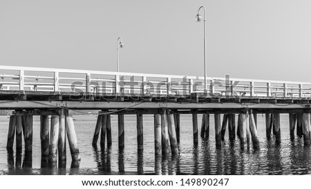 The wooden pier in  Sopot, Poland. Built in 1827, at  511m remains the longest wooden pier in Europe.