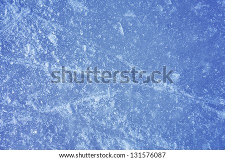ice texture on outdoor rink