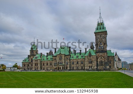 Parliament of Canada on Parliament Hill, on Ottawa
