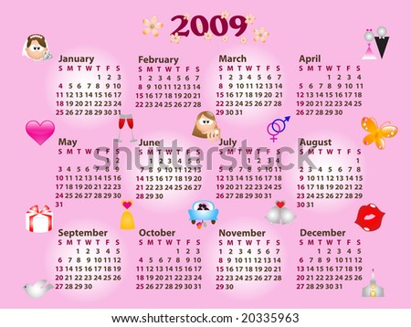 Wedding Calendar Frame 2011 Rings Format PSD Resolution 4961x3508