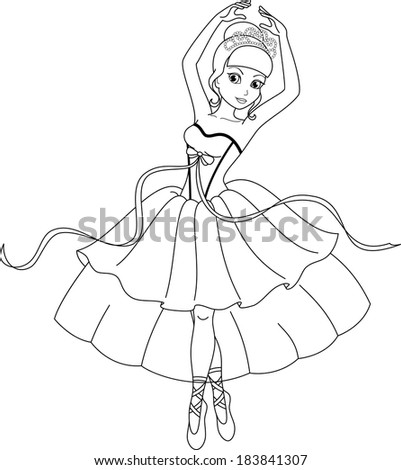 Christmas Ballerina Coloring Pages Alltoys Ballet Tutu Page