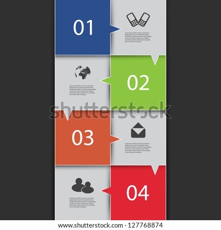 Infographics Cover Numbered Banner Designs with Icons Infographics Cover Numbered Banner Designs with Icons