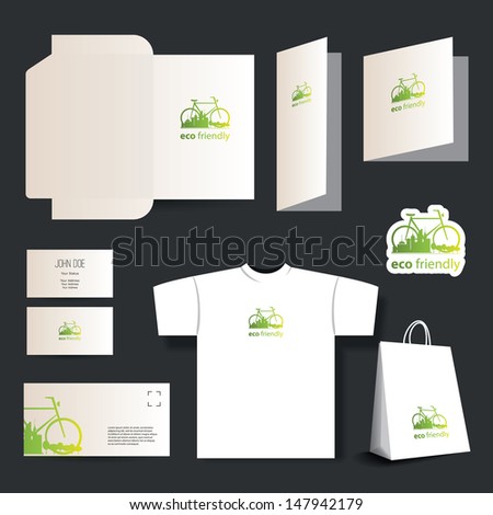 Stationery template design - business set