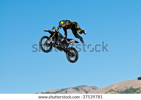 SALT LAKE CITY - SEPTEMBER 20:  Jim McNeil competes in the FMX Jam at the 2009 Dew Tour Toyota Challenge held on September 20, 2009 in Salt Lake City.