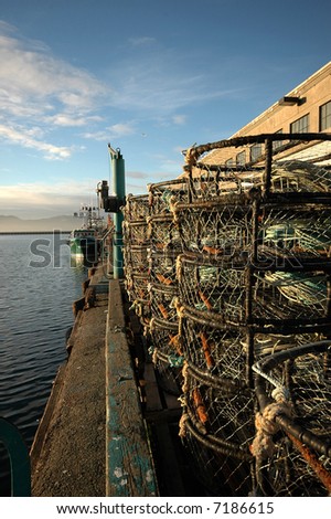 Crab Traps on Pier at Fisherman\'s Wharf San Francisco