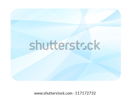 Template of Business Card with Blue Abstract Background