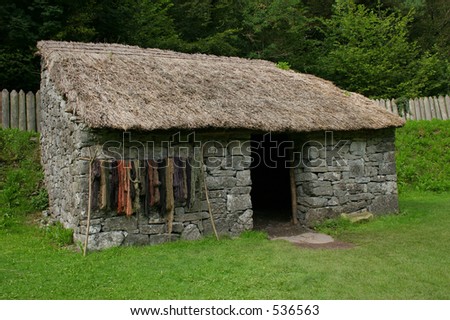 Irish Early Christian stone cottage