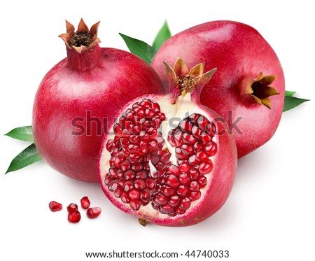 stock photo : Pomegranate on a white background