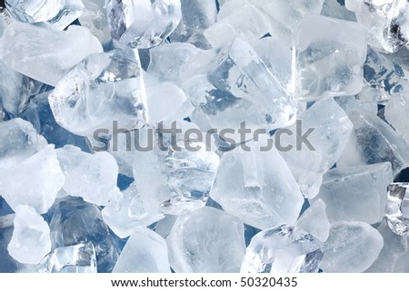 Background in the form of ice cubes