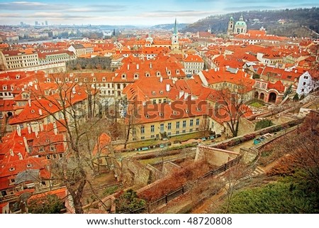 beautiful view of the Prague spring.