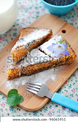 a piece of carrot cake .