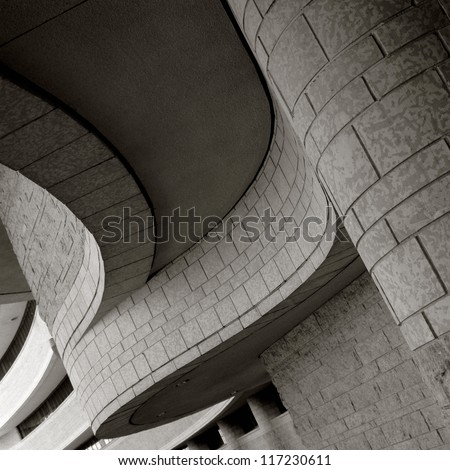 Curved architecture of The Museum of Civilization, Ottawa, Canada