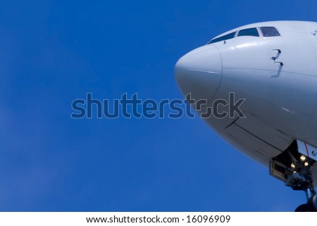 airplane close up