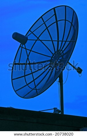Photo of the satellite dish close up image