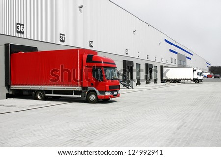 Red Truck In The Warehouse