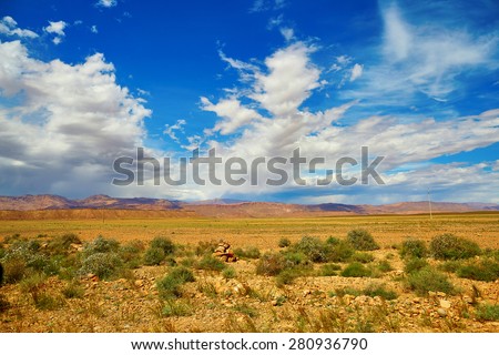 Beautiful landscape in Northern Atlas, Northern Morocco, Africa