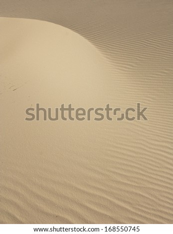Sand dunes shapes at White Sands National Monument, New Mexico