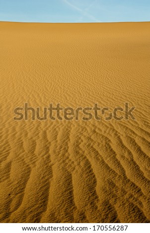 Sand Dunes of Mesquite Flats desert, Death Valley, California