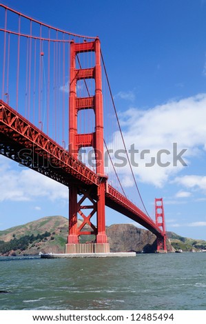Golden Gate Bridge from Fort Point - Vertical (portrait) orientation