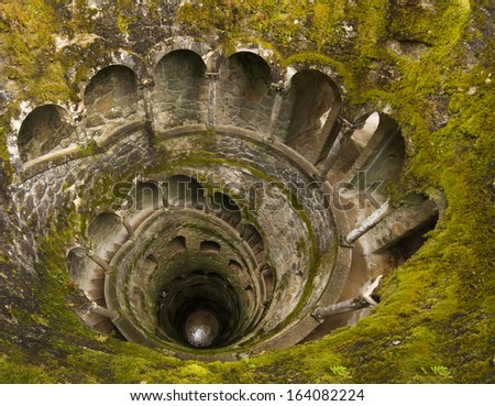 View Of A Section Of The Beautiful Park Called, Quinta Da Regaleira, Located In Sintra, Portugal.