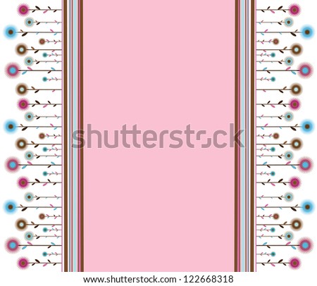 Illustration of the seamless abstract retro border