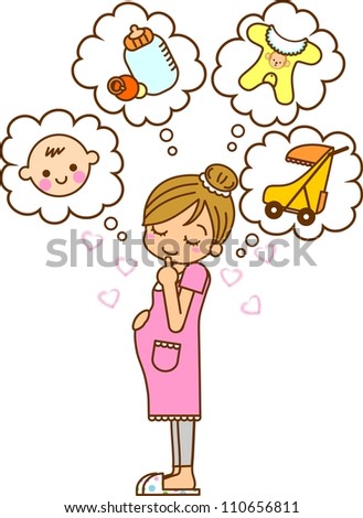 Illustration Pregnant Women - 110656811 : Shutterstock