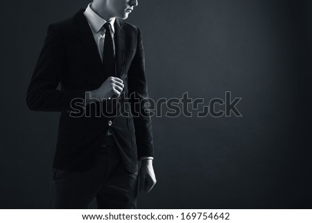 Stylish Man In An Elegant Suit.