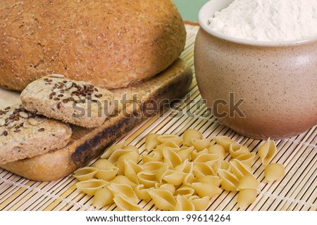 Bread and flour products.