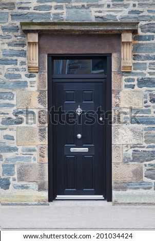 English black door