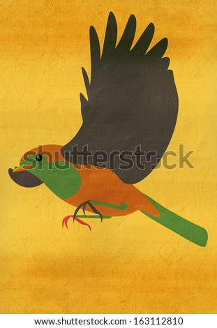 paper-cuts,Chiese element--animal,bird