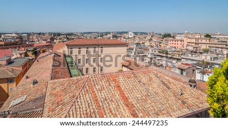 Rooftop view of Rome, Italy / Rooftop view of Rome