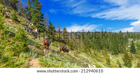 High country trail in the Never Summer wilderness area