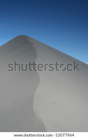 Sand Dune Ridge Rises into Sky at Bruneau Sand Dunes near Boise Idaho