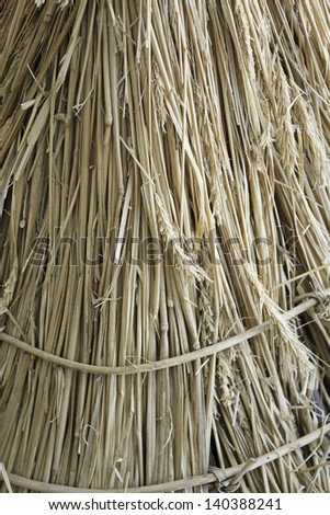 Shopping handmade straw and wood, construction and medieval