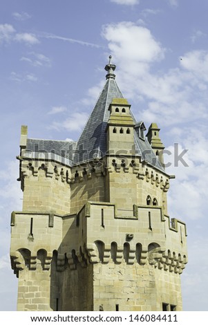 Medieval era castle town of Navarre, history and fantasy