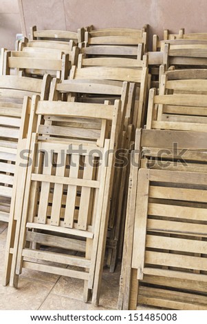 Wooden folding chairs event furniture and celebration