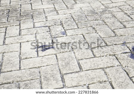 Floor tiles dirty street urban street