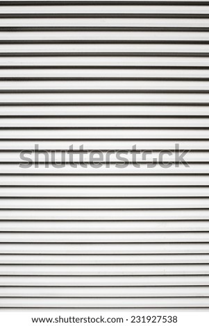 White metal industrial wall construction