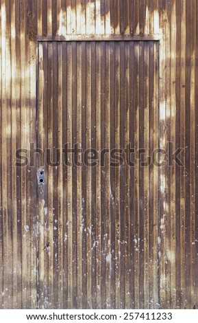 Rusty orange metal doors metal texture