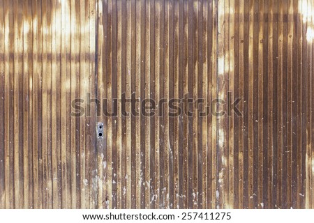Rusty orange metal doors metal texture
