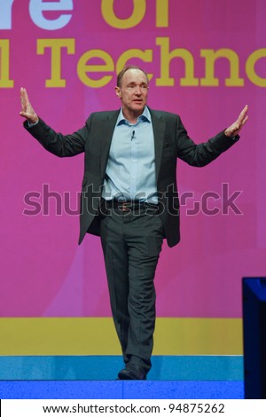 ORLANDO, FLORIDA - JANUARY 18: Inventor and founder of World Wide Web Sir Tim Berners-Lee delivers an address to IBM Lotusphere 2012 conference on January 18, 2012 in Orlando, Florida. He  speaks about social Web
