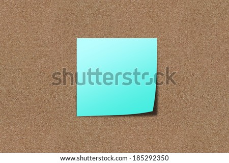 The Note paper on sand board